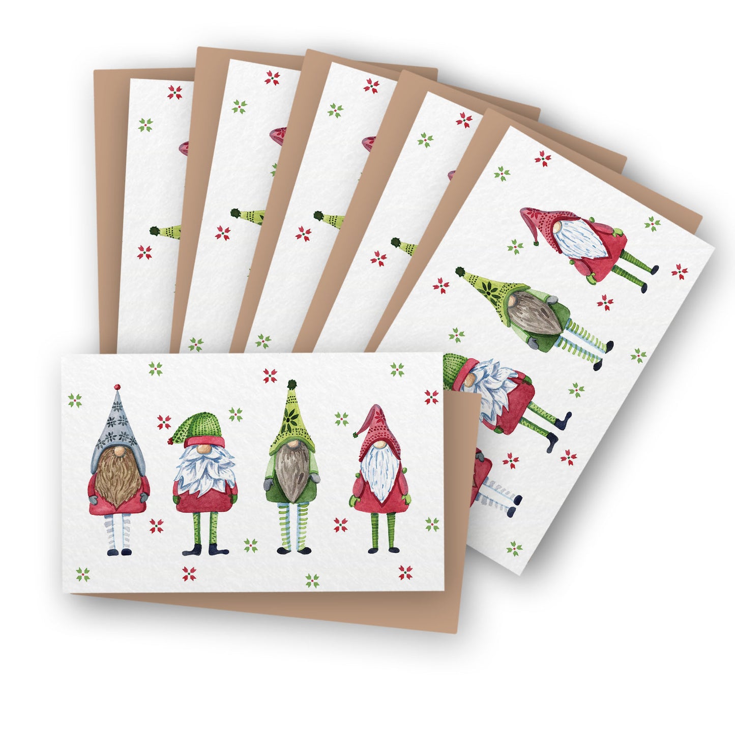 Christmas Gnome Mini Cards | Set of 6