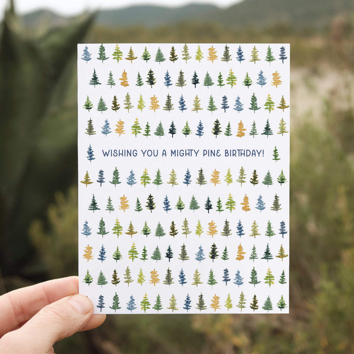 Mighty Pine Happy Birthday Card