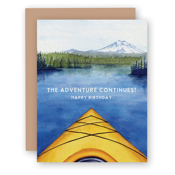 The Adventure Continues | Kayak Birthday Card