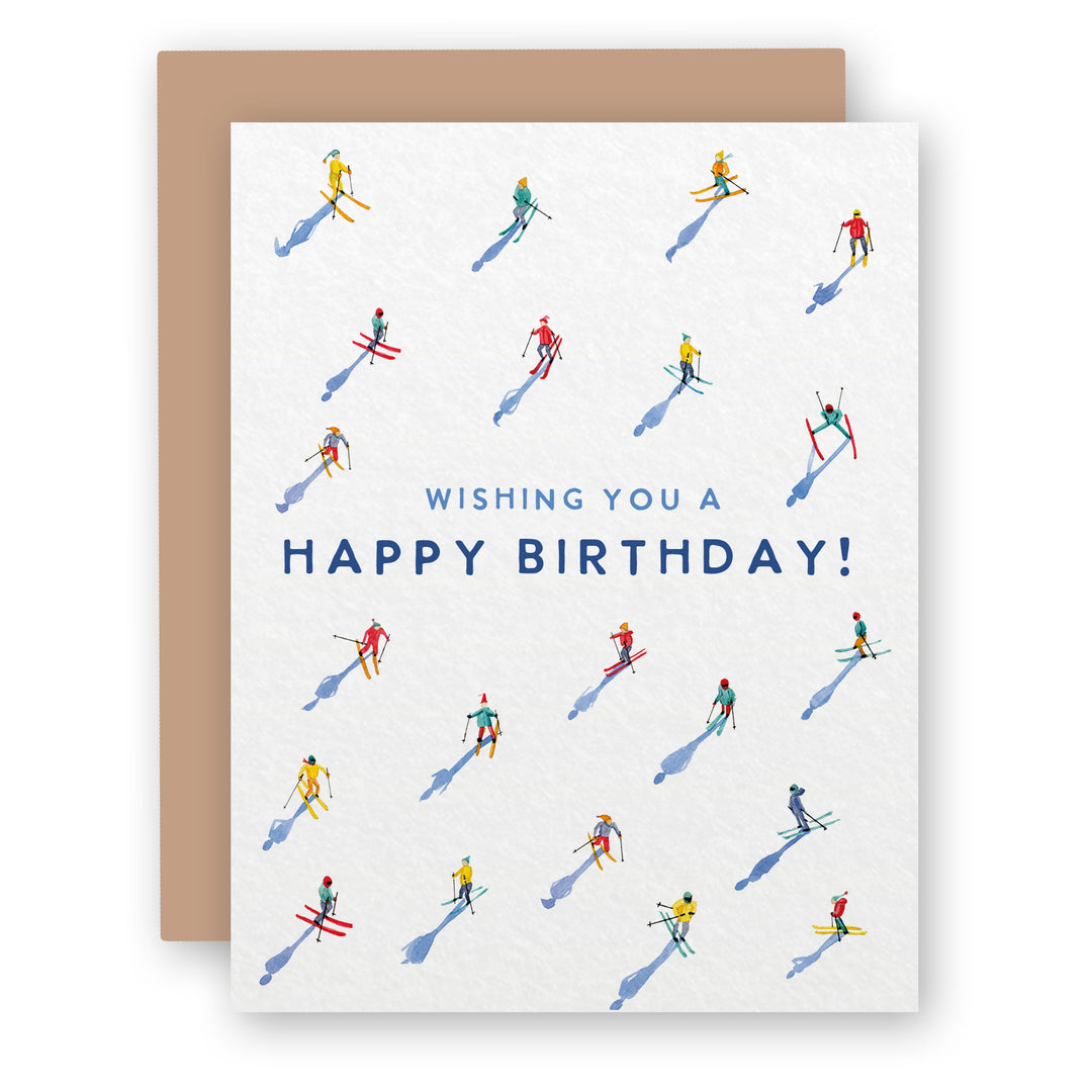 Skiing Birthday Card | Winter Birthday Card
