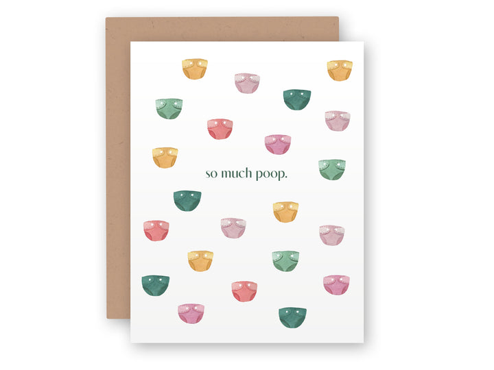 So Much Poop | New Baby Greeting Card