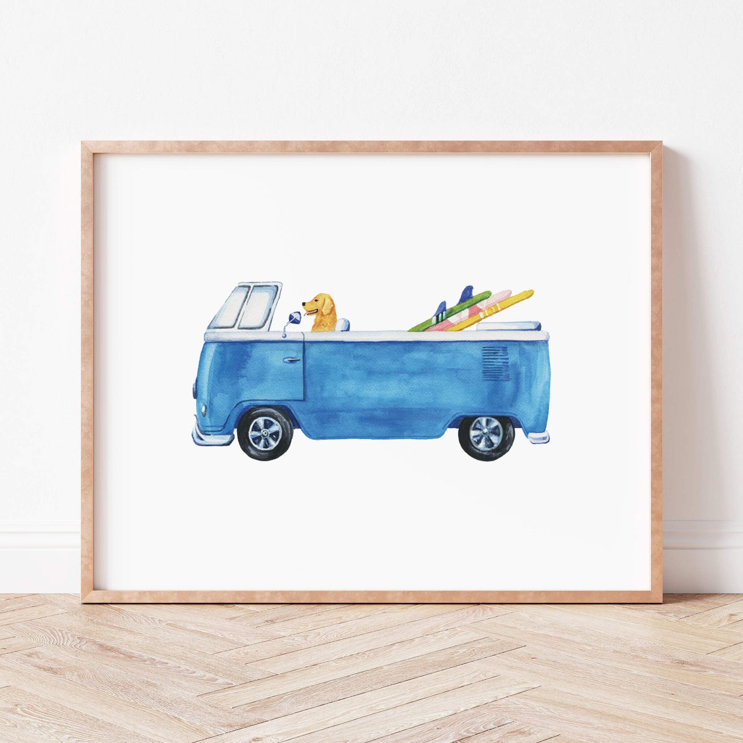 Surf's Up | Vintage VW Beach Convertible Van