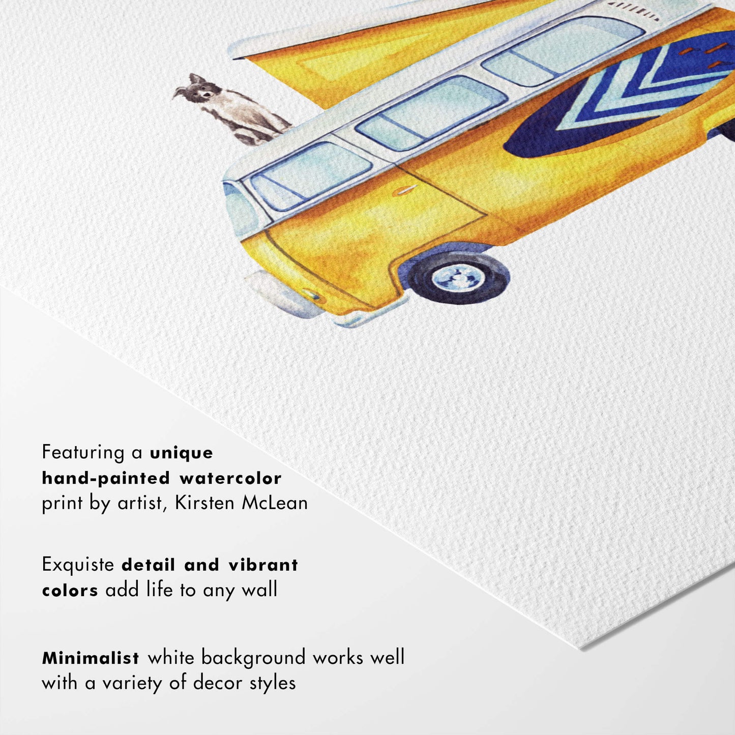 Van Tails and Trails | Yellow Vintage VW Bus