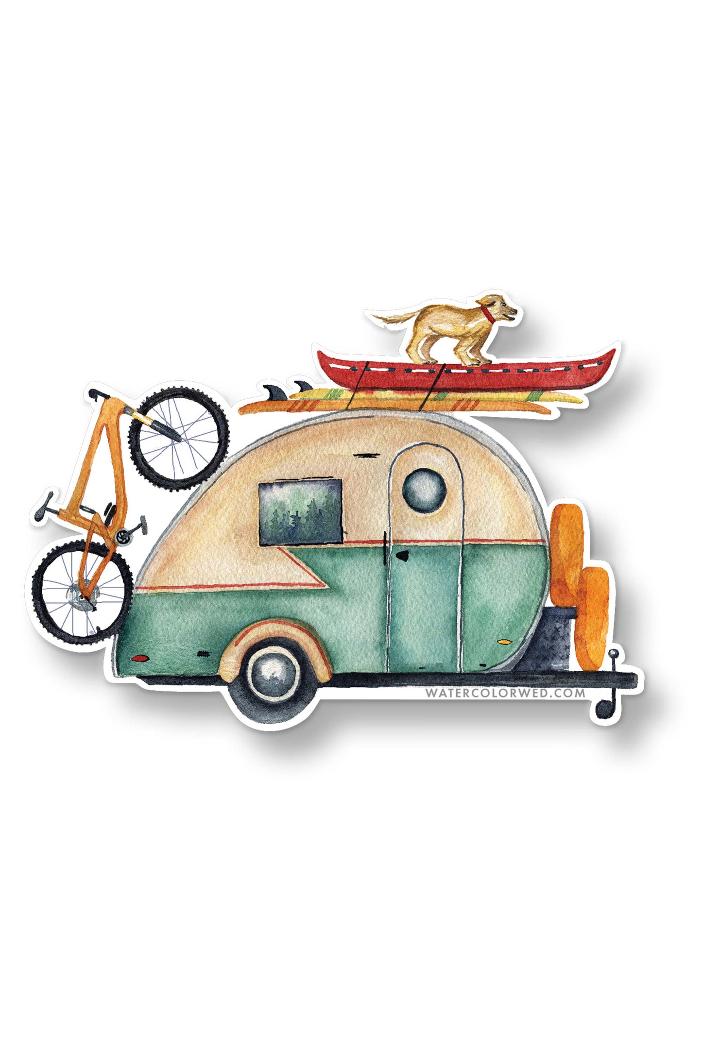 Vintage Camper Sticker