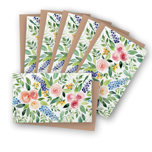 Watercolor Flower Mini Greeting Card for Every Occasion