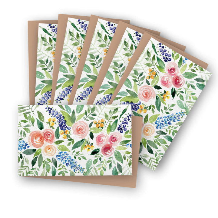 a bunch of greeting cards with flowers on them