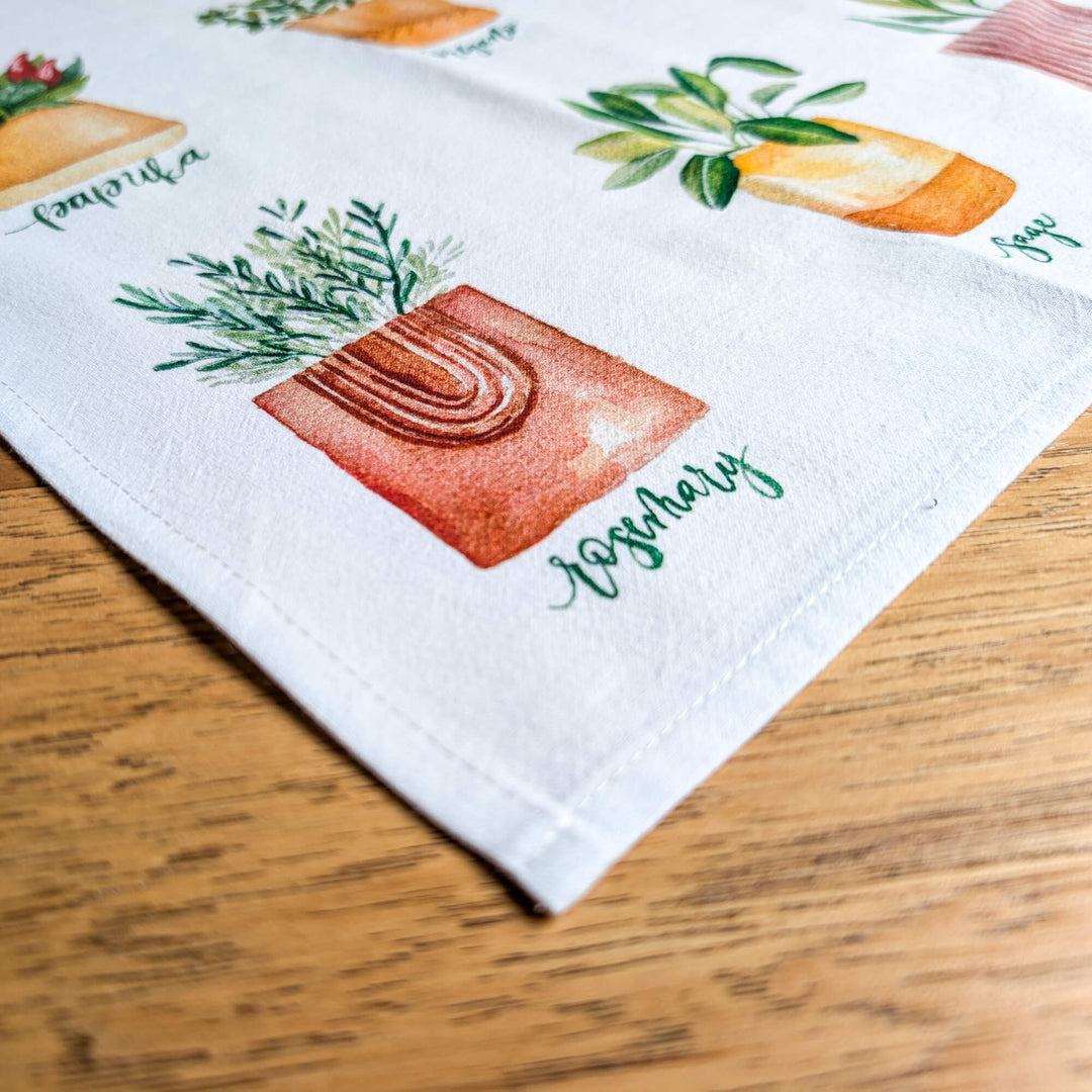 a close up of a napkin on a table