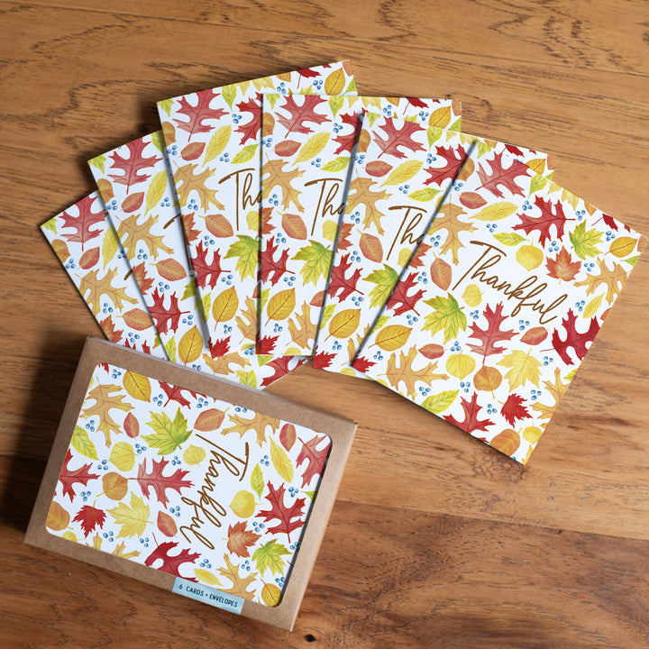 Thankful Fall Leaves | Holiday Greeting Card