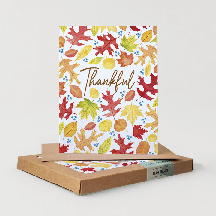 Thankful Fall Leaves | Holiday Boxed Card Set