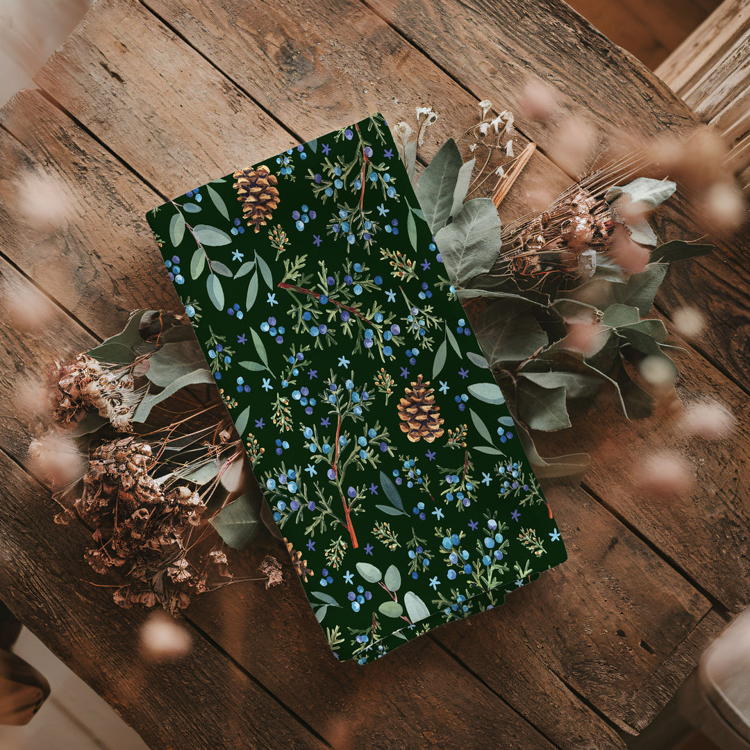 Winter Juniper &amp; Eucalyptus | Tea Towel