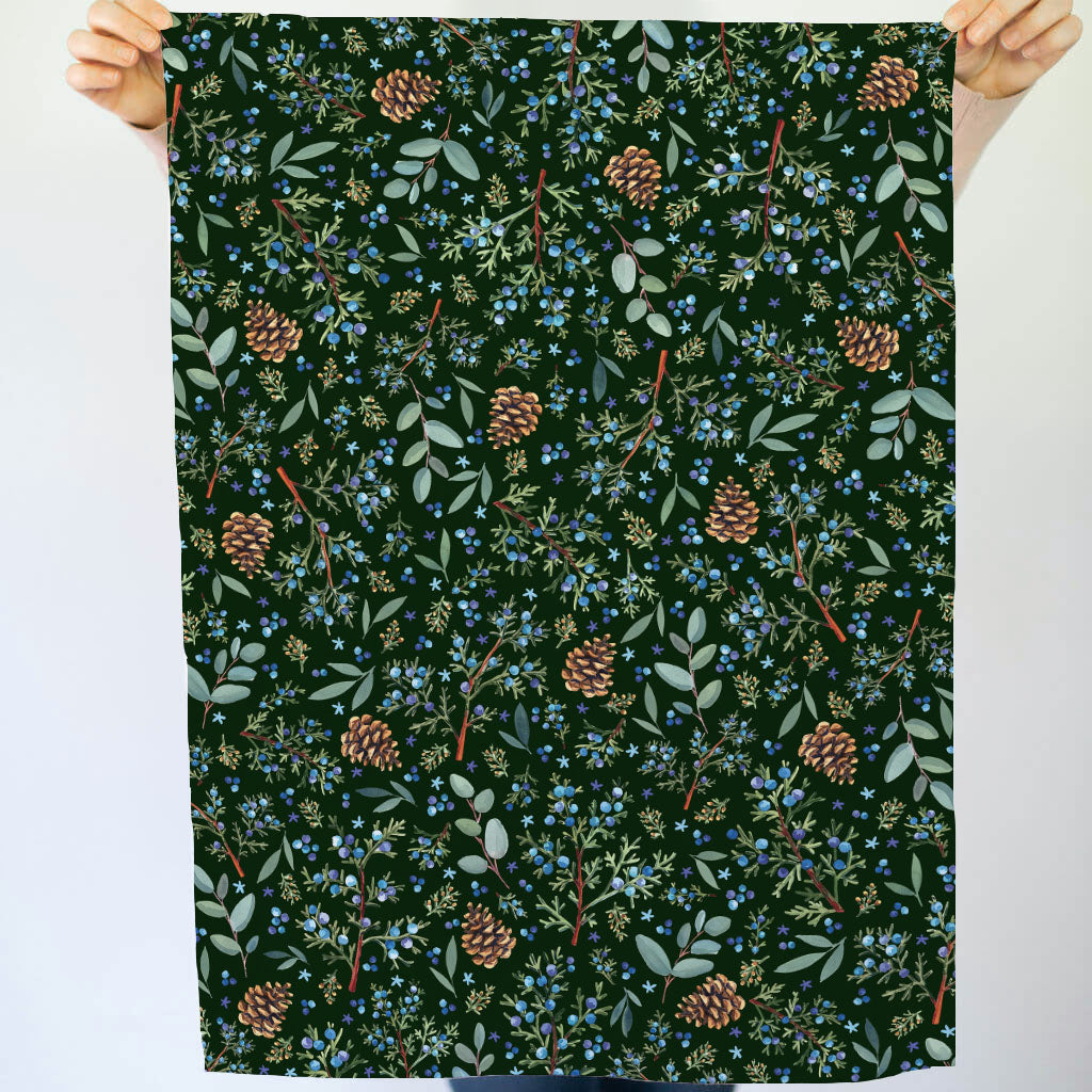 Winter Juniper &amp; Eucalyptus | Tea Towel