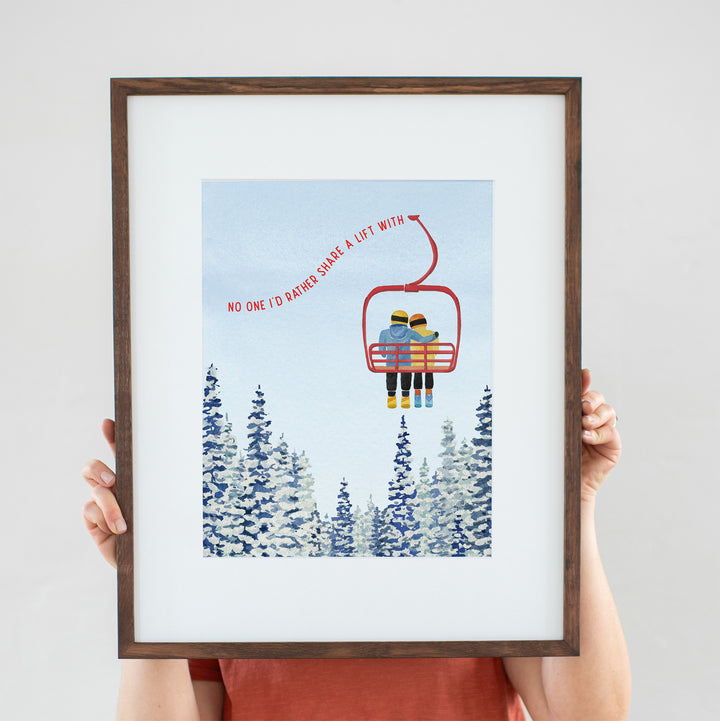 Chairlift Love | Art Print
