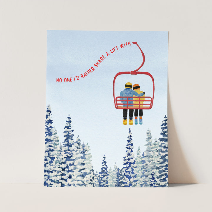 Chairlift Love | Art Print