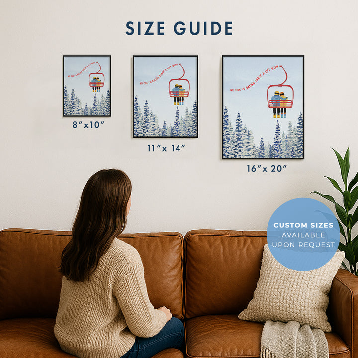 Chairlift Love | Art Print