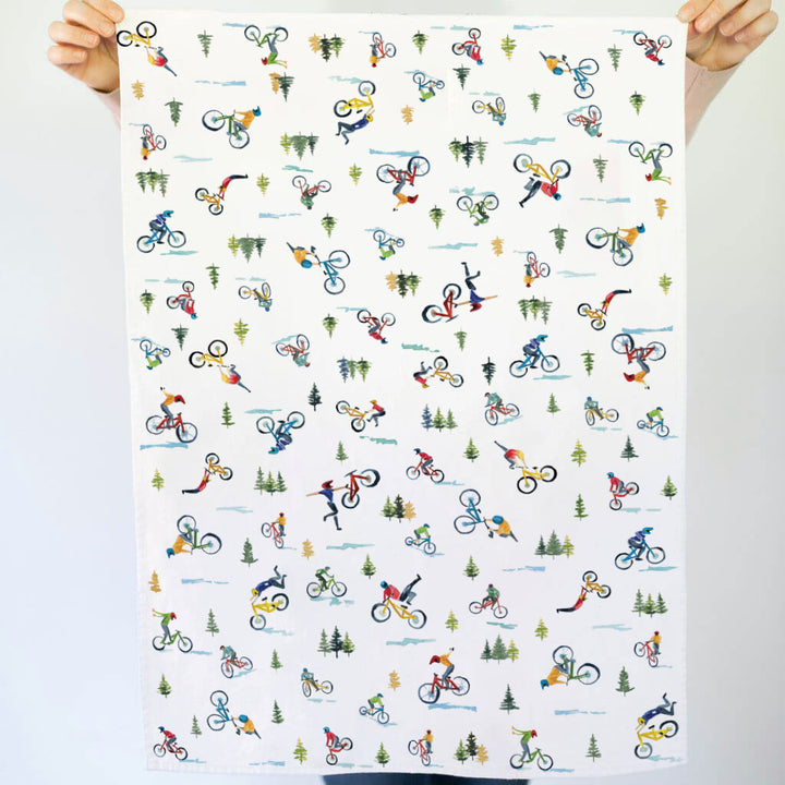 Mountain Bikers | Tea Towel