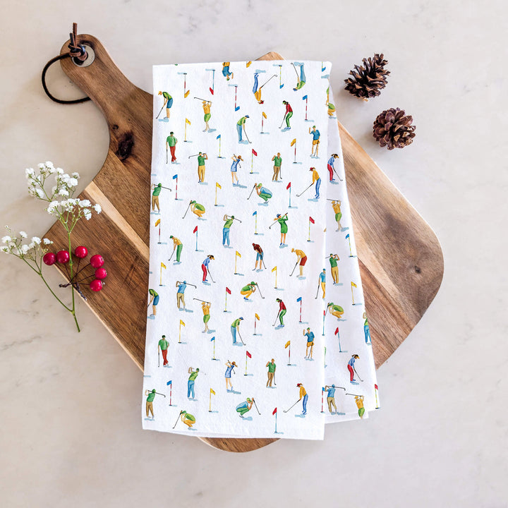 Tee Time Golfer | Tea Towel