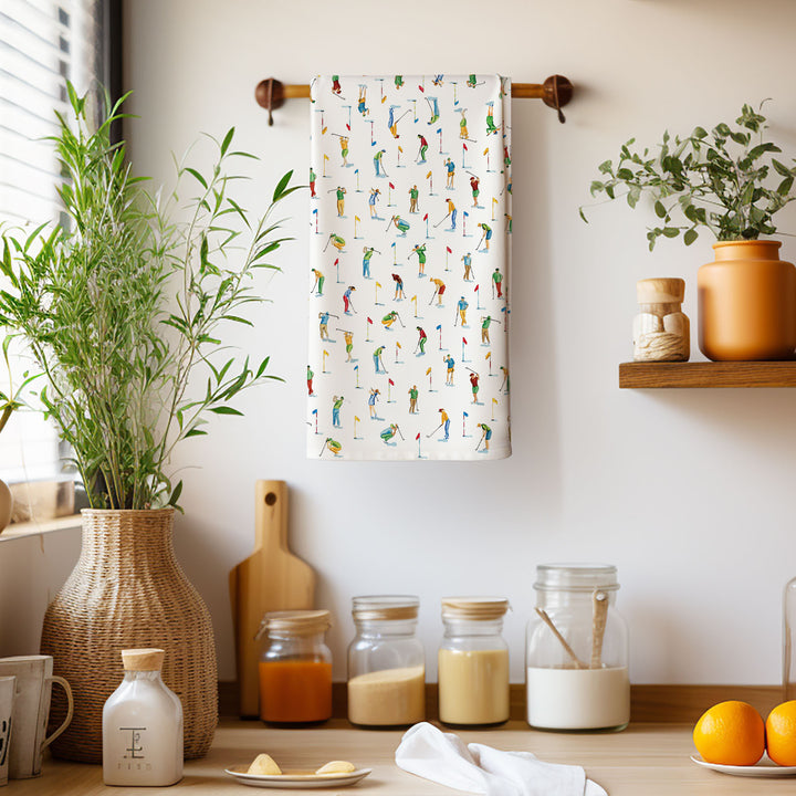 Golfers | Tea Towel