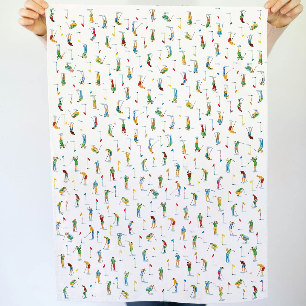 Tee Time Golfer | Tea Towel