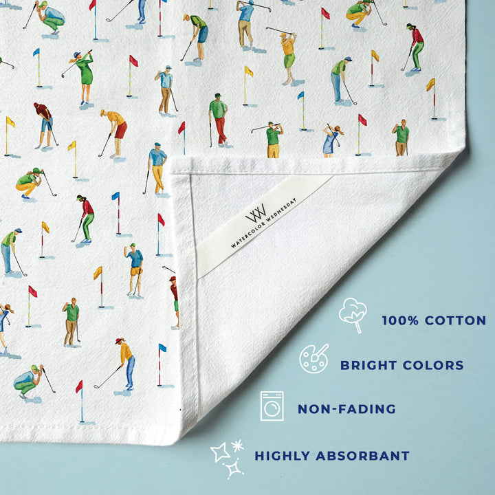 Tee Time Golfer | Tea Towel