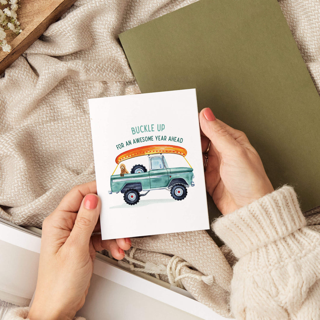 Buckle Up Truck | Birthday Card