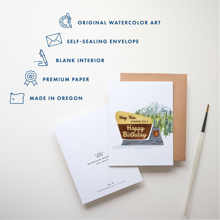 National Park Sign | Birthday Card