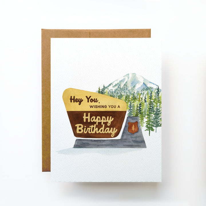 National Park Sign | Birthday Card