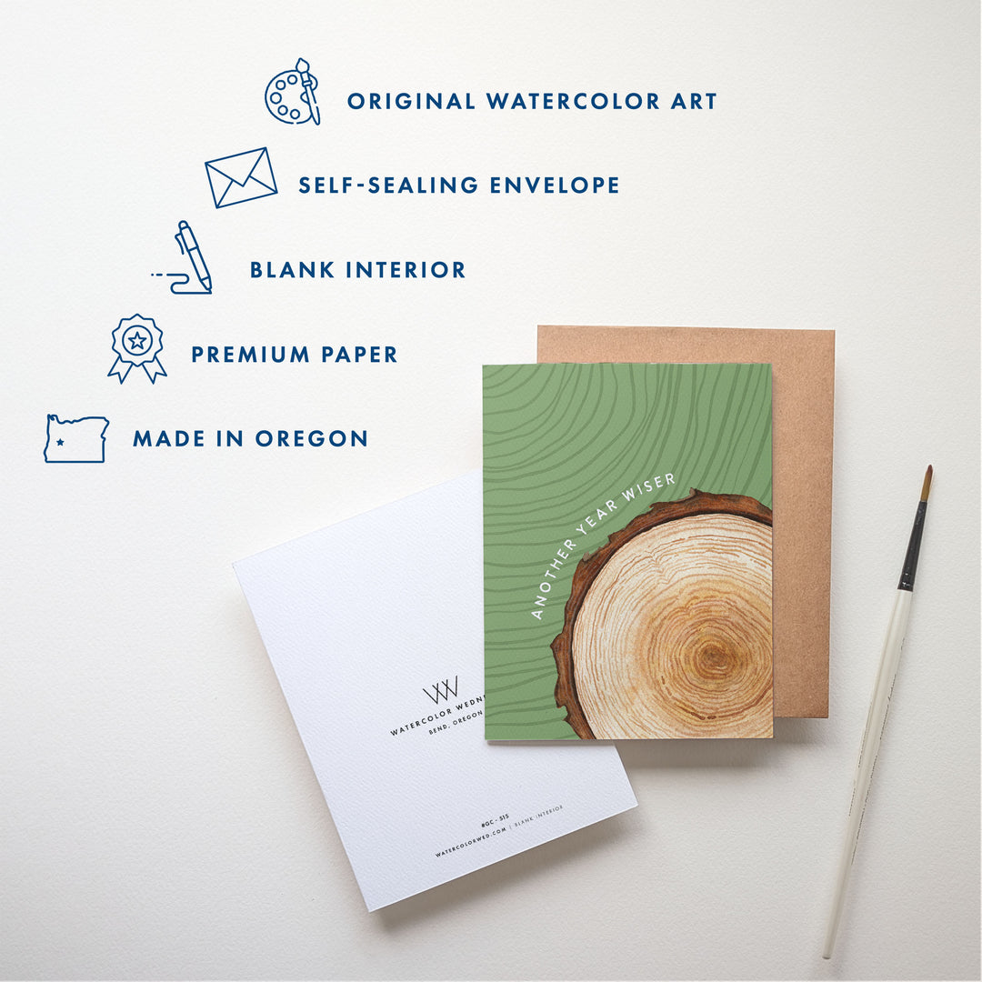 Another Year Wiser | Birthday Card