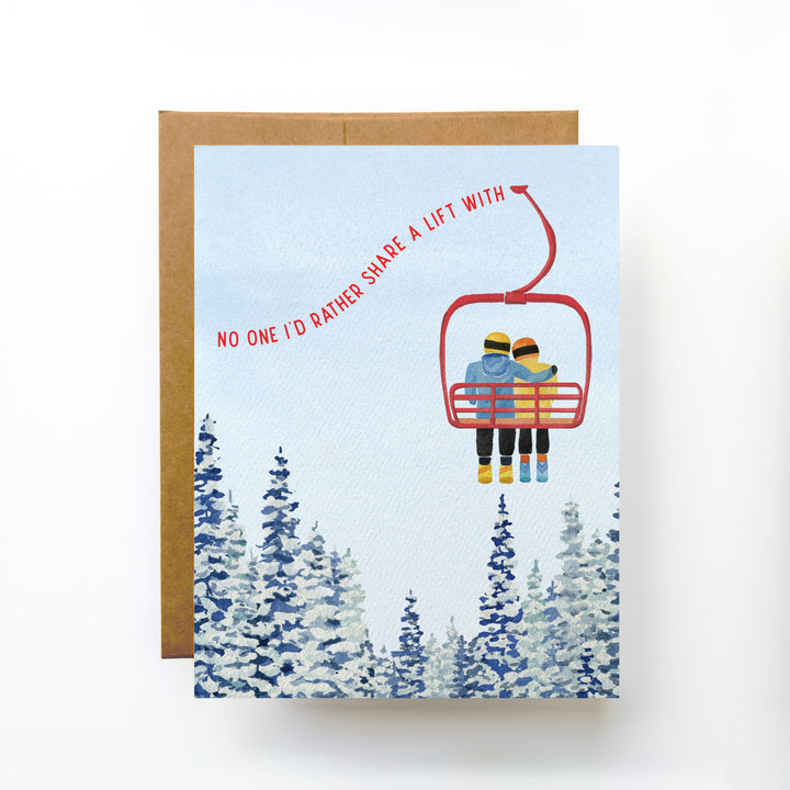 Chairlift Love | Greeting Card