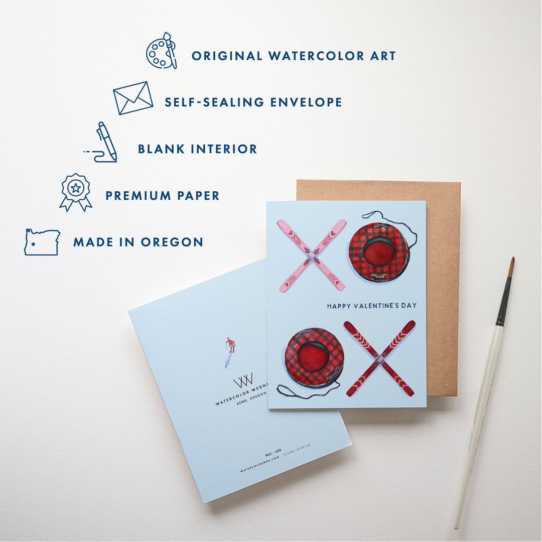 XOXO Snow + Ski | Valentine Card