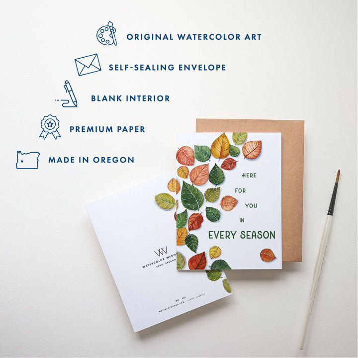 Here for You in Every Season | Sympathy, Friendship Card