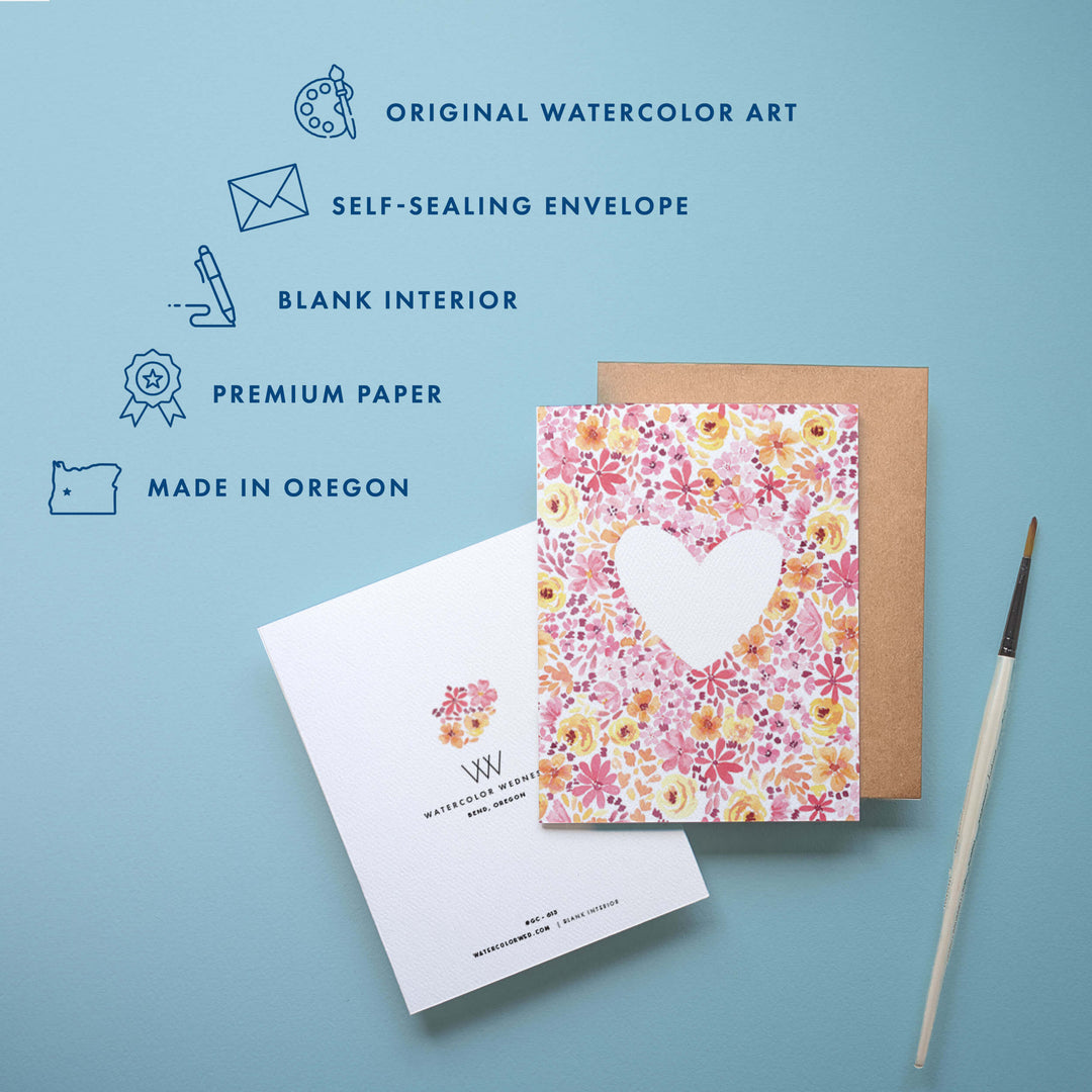 Wildflower Heart | Love Card