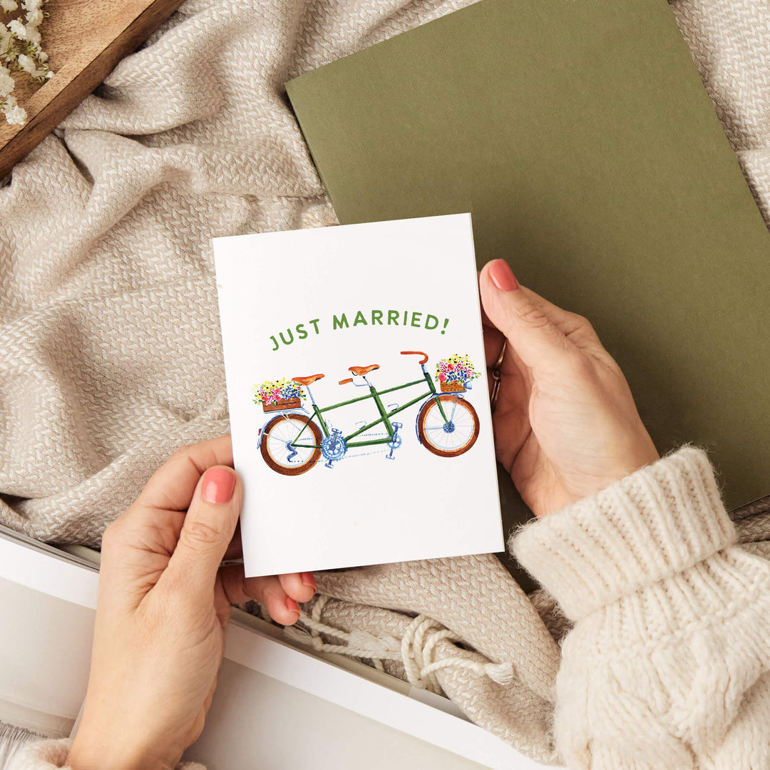 Just Married Tandem | Wedding Congratulations