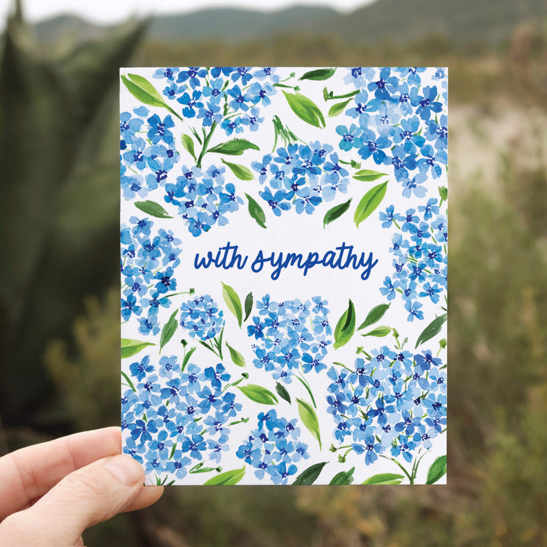 Sympathy Blue Flowers | Loss, Grief and Friendship