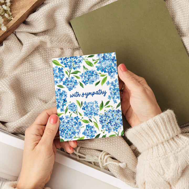 Sympathy Blue Flowers | Loss, Grief and Friendship