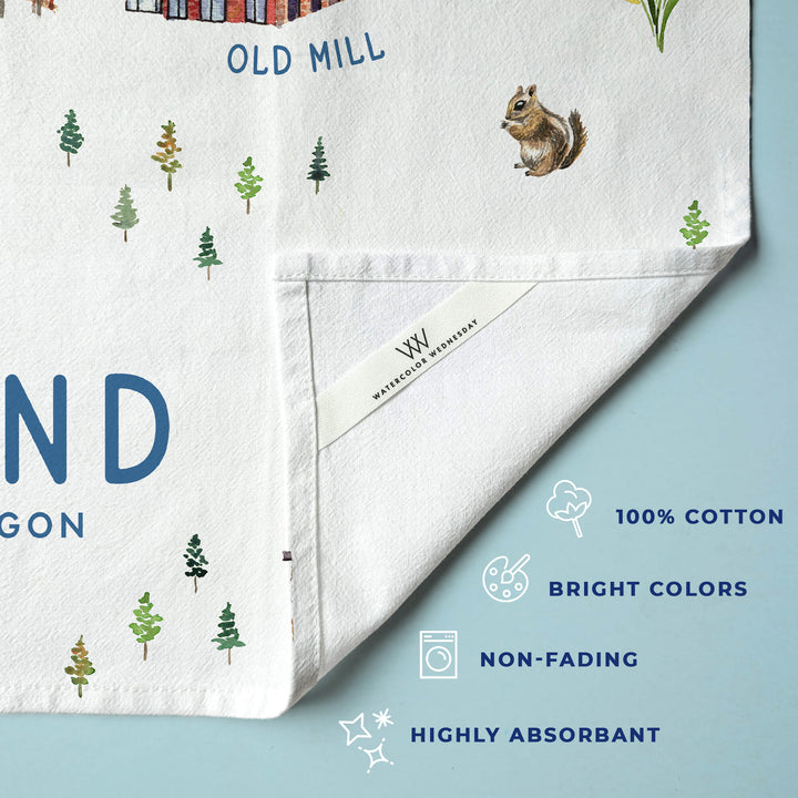 Bend, Oregon Souvenir Map