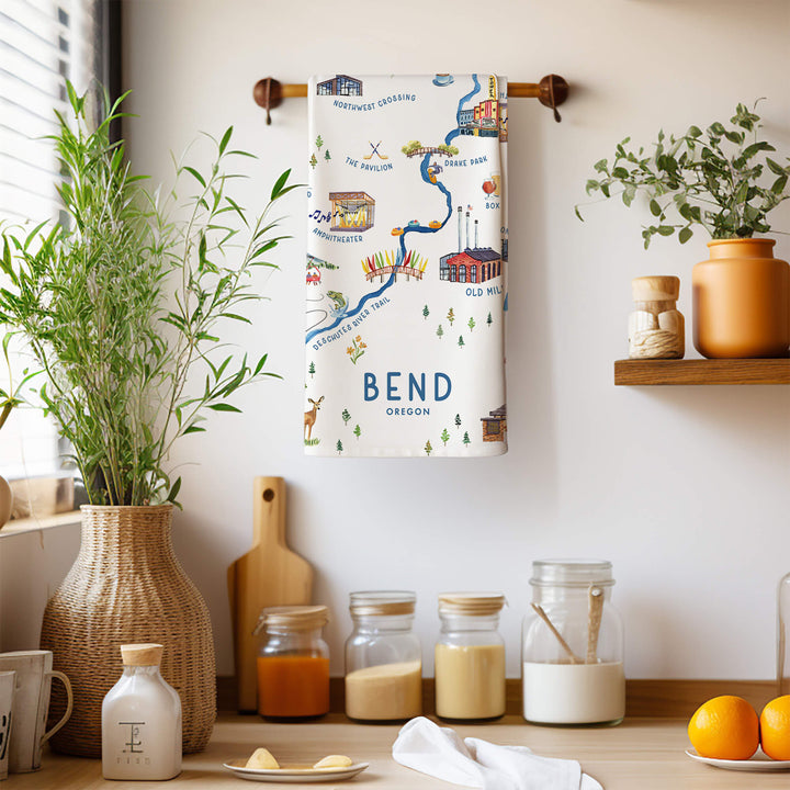 Bend, Oregon Souvenir Map
