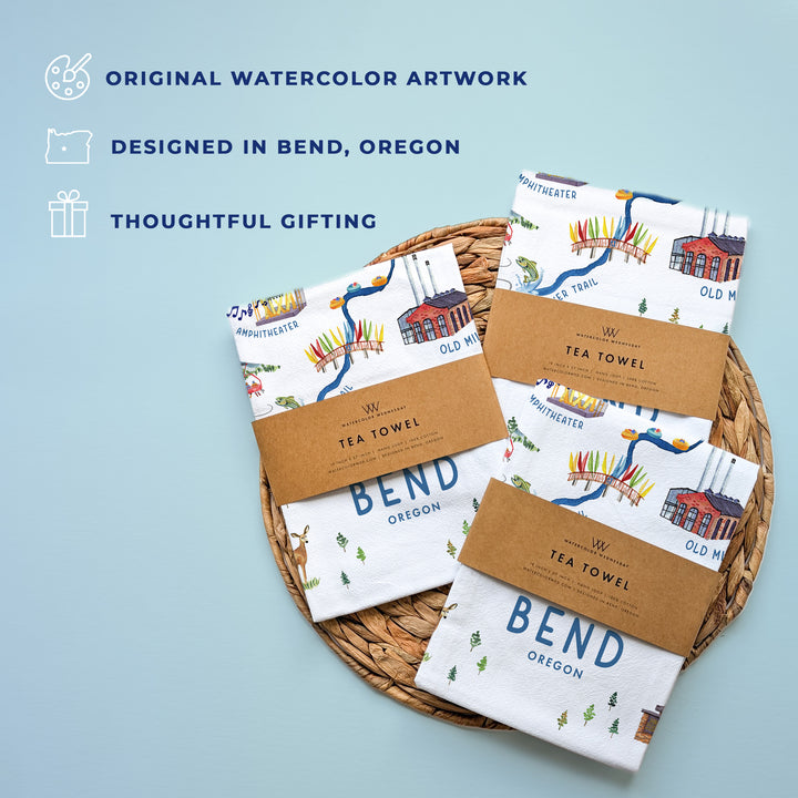 Bend, Oregon Souvenir Map