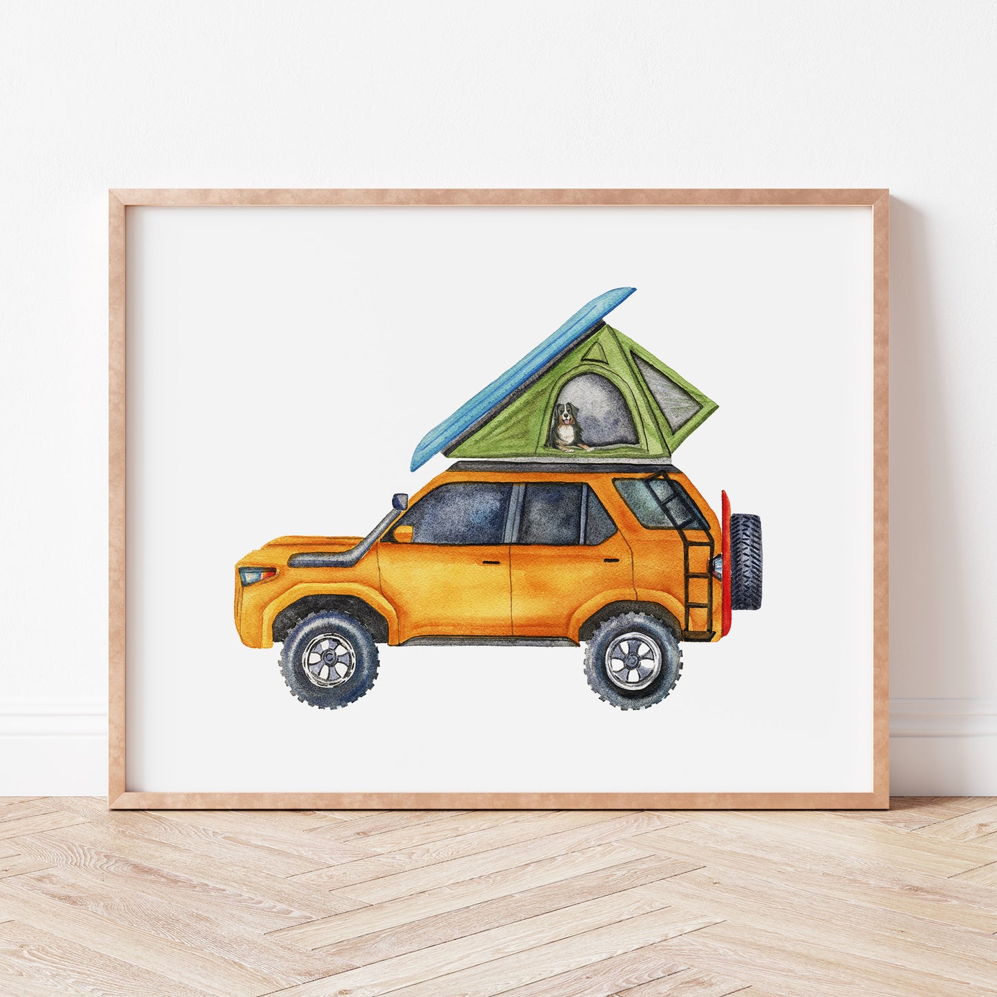 Orange Overlander | Watercolor Art Print