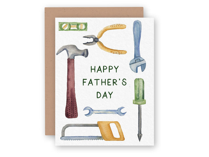 Father's Day Greeting Card for Handyman Dad with Hand Tools