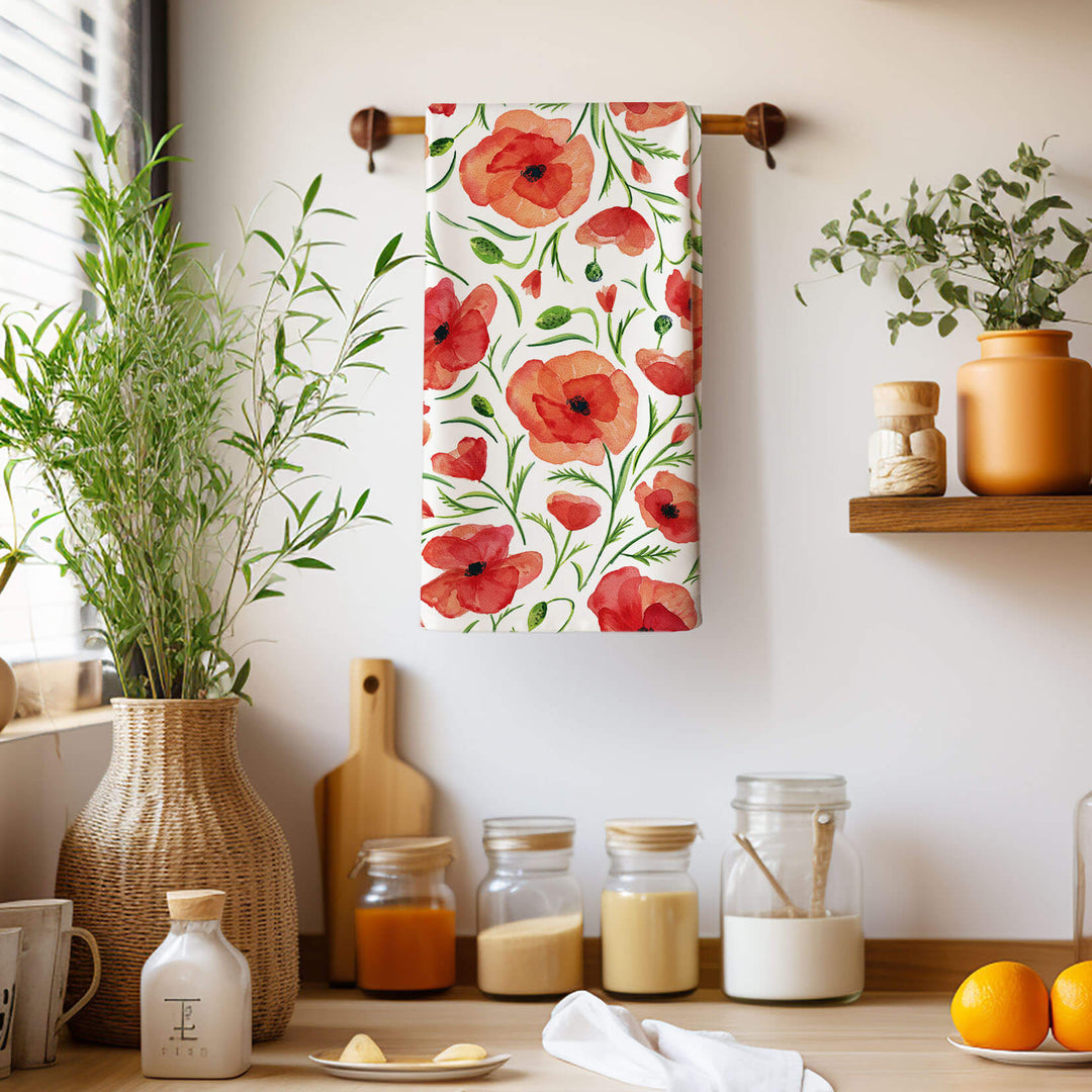 Red Poppy | Tea Towel