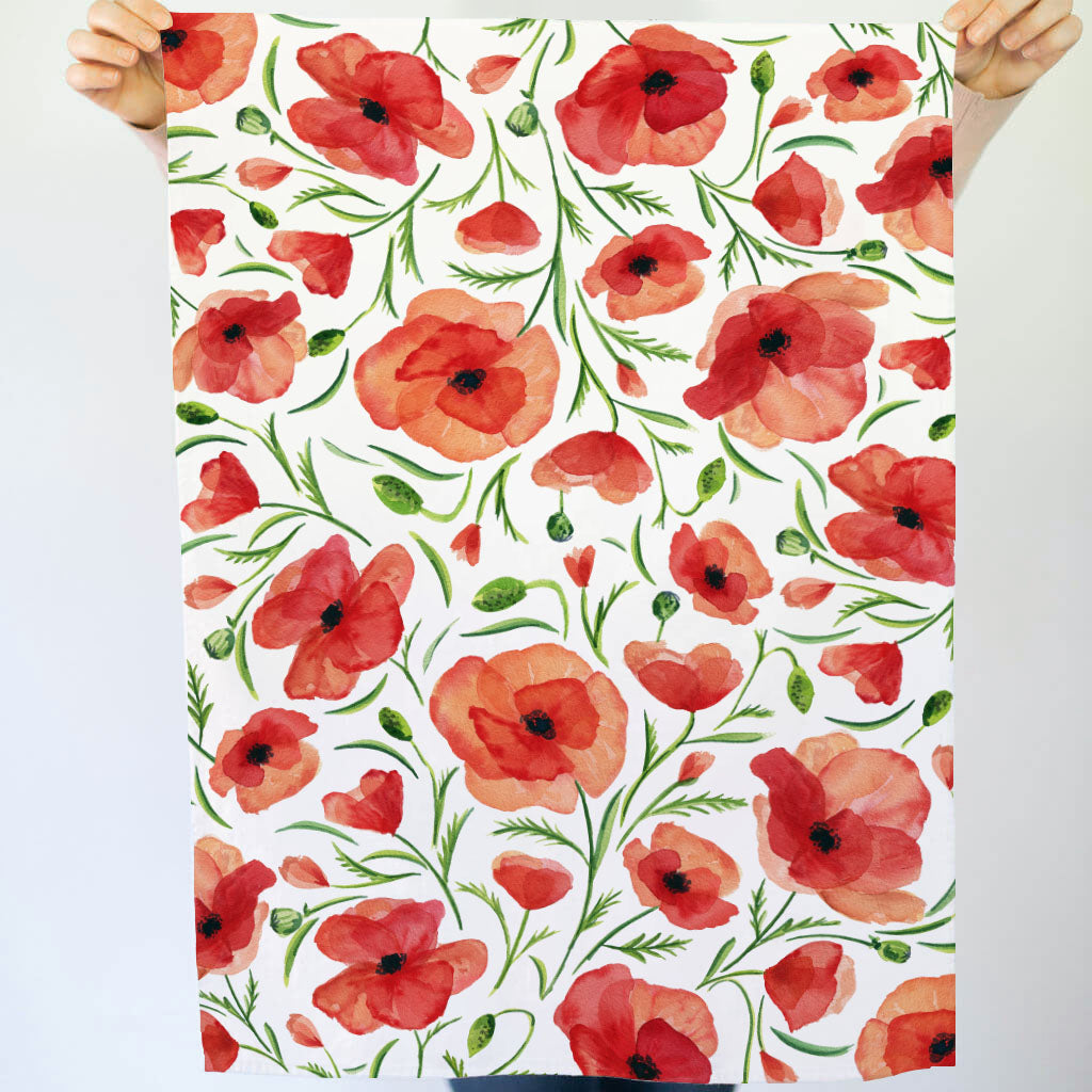Red Poppy | Tea Towel