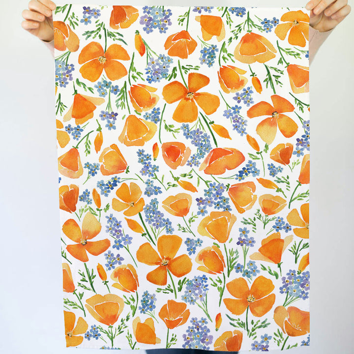 California Poppy | Tea Towel