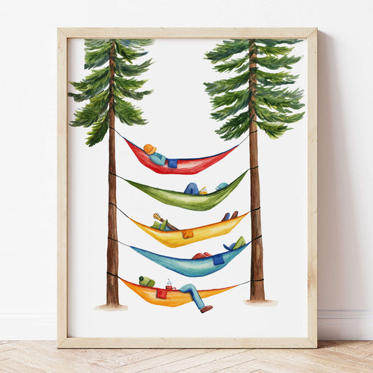 Hammock Harmony | Watercolor Art Print