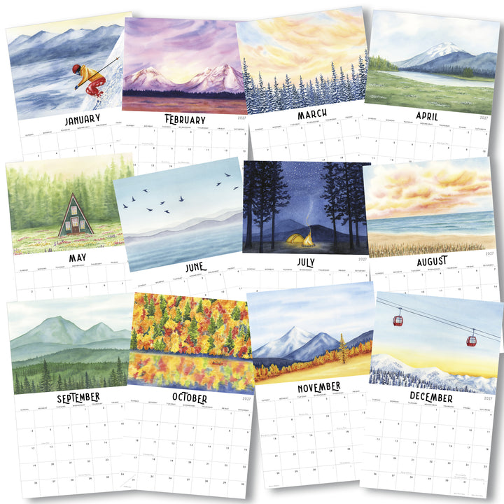2027 Illustrated Wall Calendar | Under Open Skies