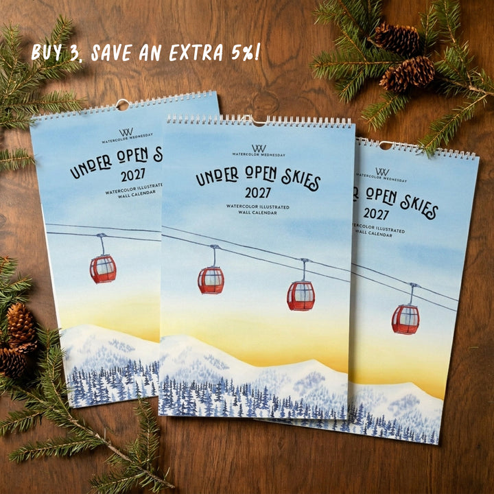 2027 Illustrated Wall Calendar | Under Open Skies