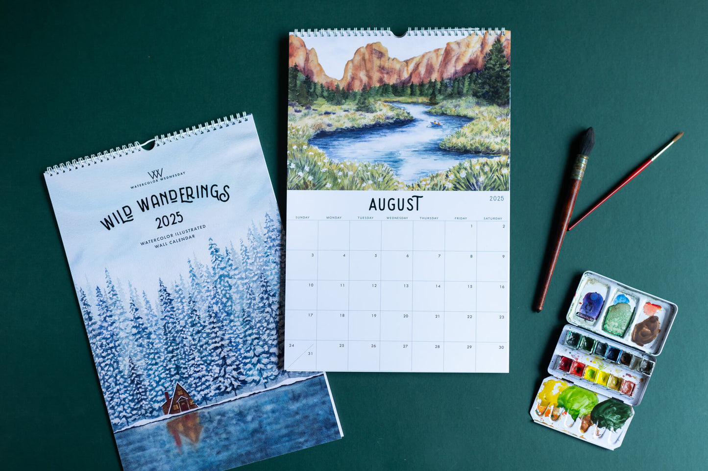 Wild Wanderings | 2025 Illustrated Wall Calendar