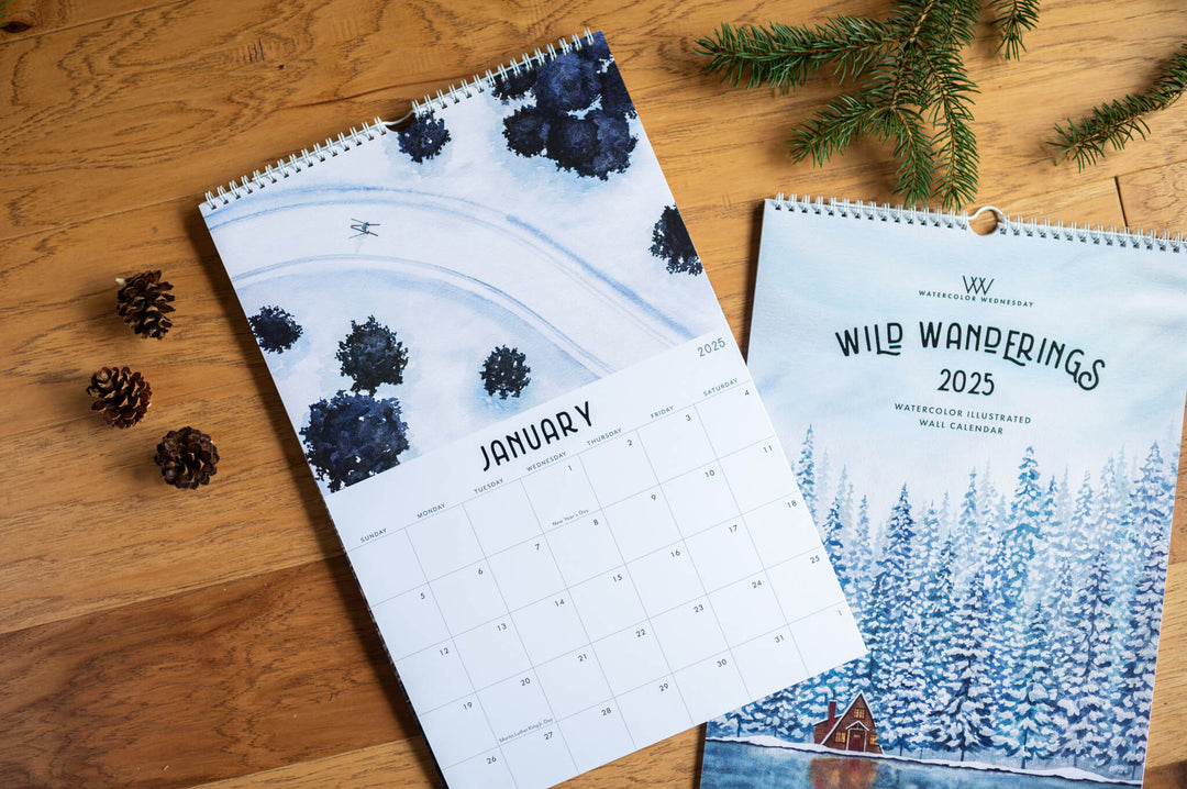 Wild Wanderings | 2025 Illustrated Wall Calendar