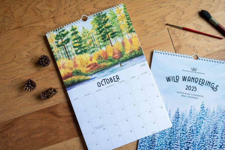 Wild Wanderings | 2025 Illustrated Wall Calendar