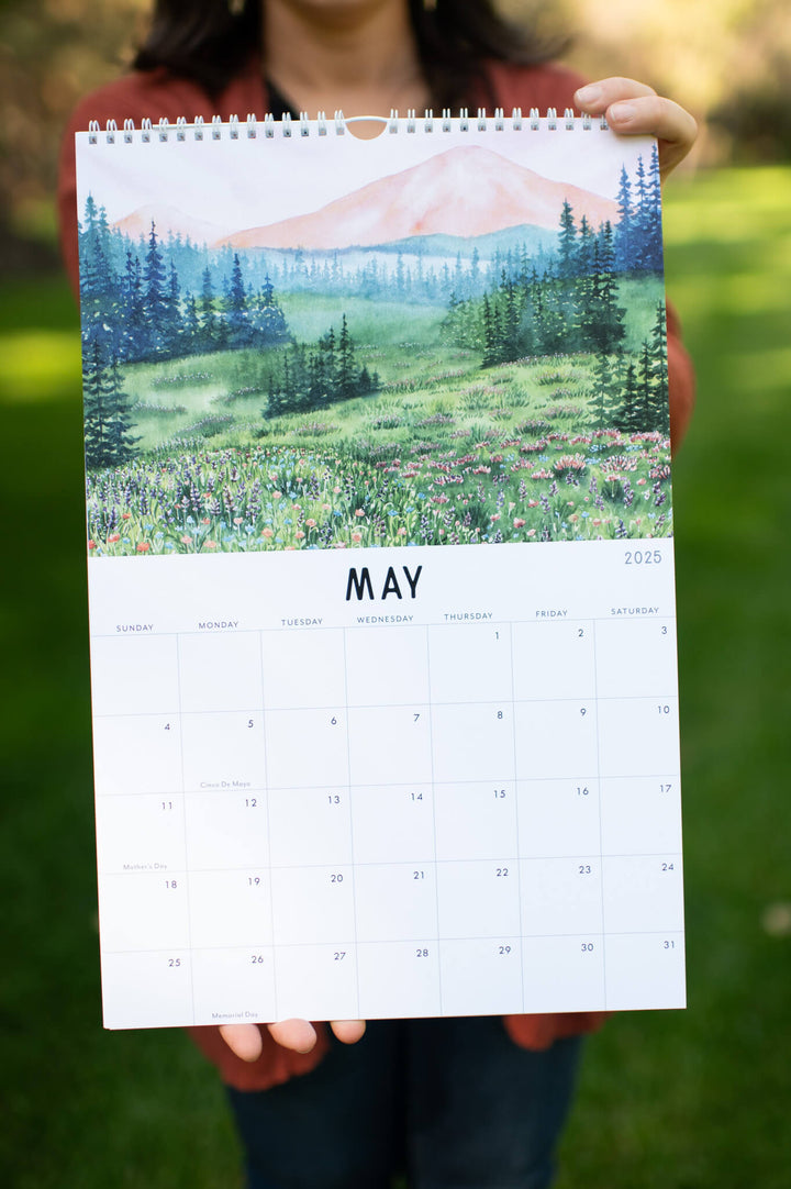 Wild Wanderings | 2025 Illustrated Wall Calendar