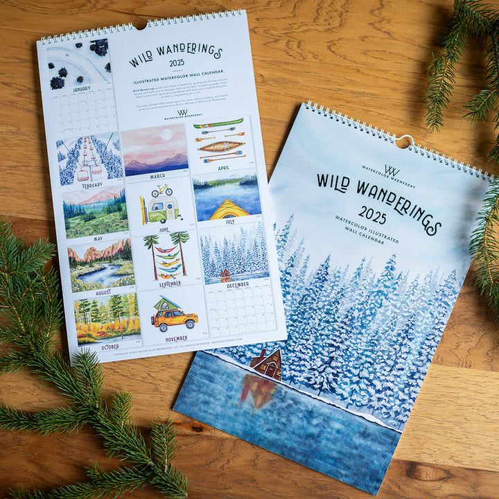 Wild Wanderings | 2025 Illustrated Wall Calendar